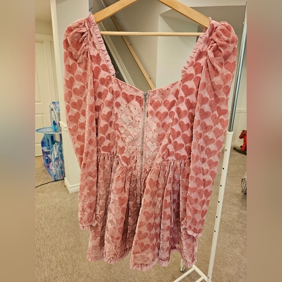 For Love & Lemons                     Theresa Mini Dress in Pink - Picture 6 of 6